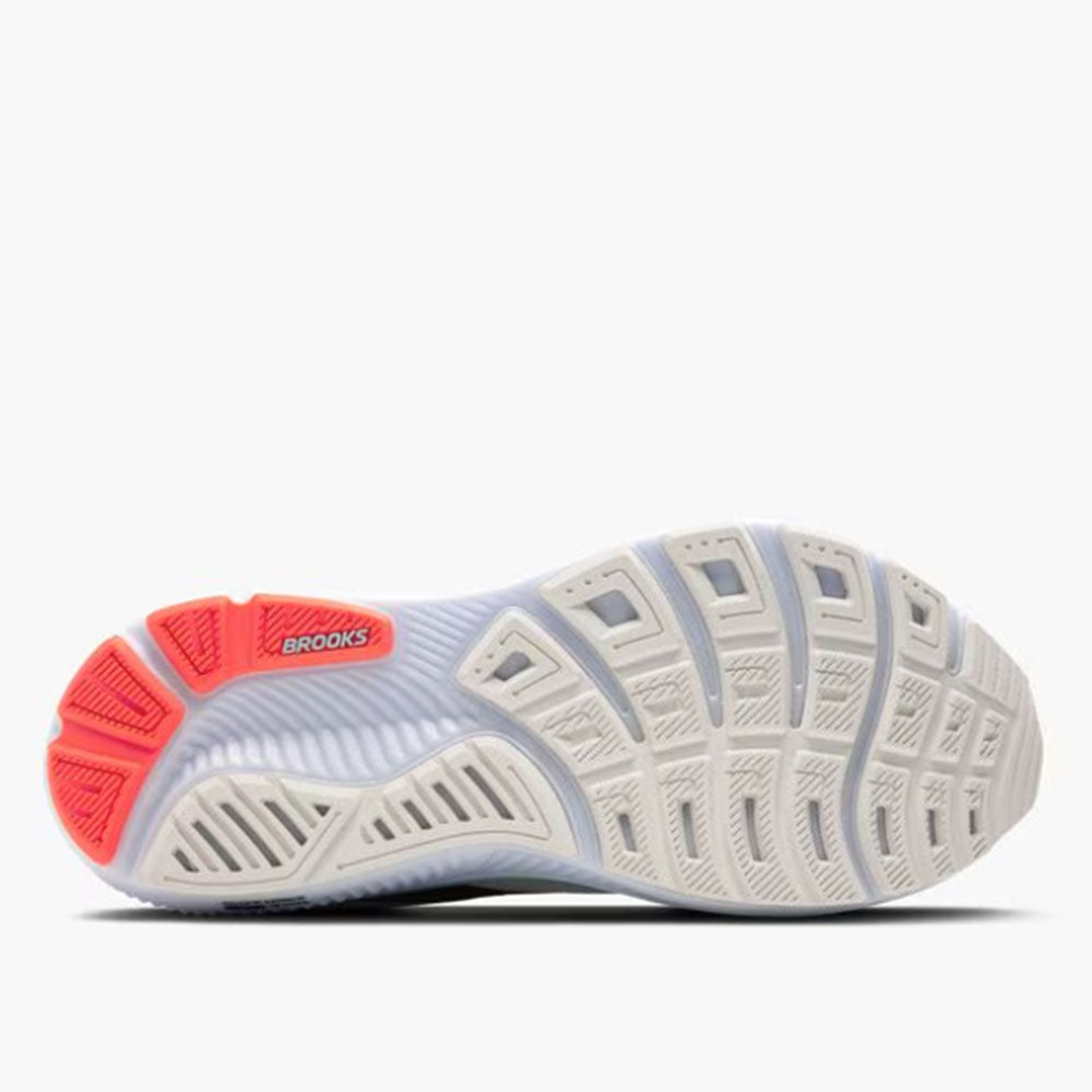 BROOKS MENS GHOST 17 - White/Clay/Gecko Neon