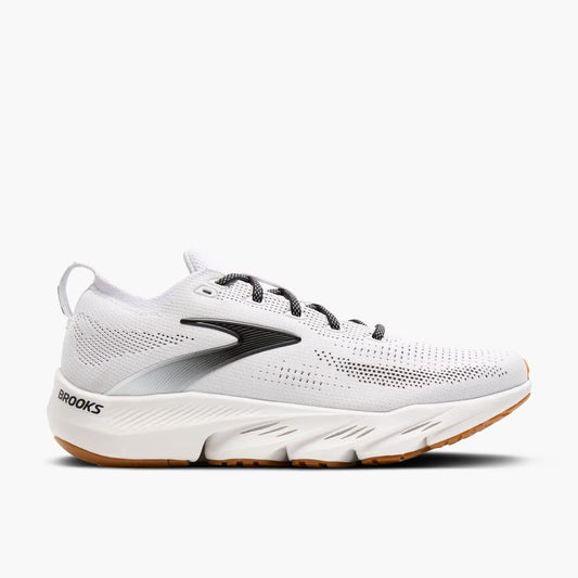 BROOKS MENS GLYCERIN FLEX - WHITE/BLACK