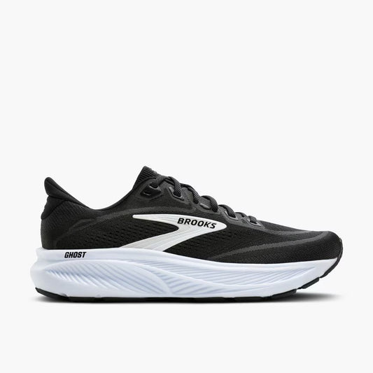 BROOKS MENS GHOST 18 - BLACK/GREY/WHITE