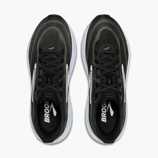 BROOKS MENS GHOST 18 - BLACK/GREY/WHITE