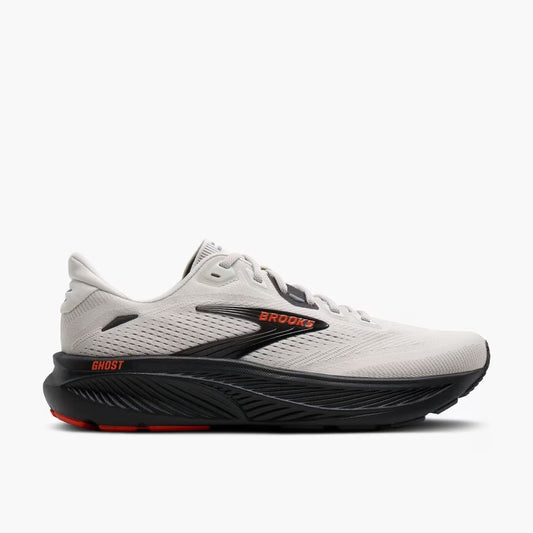 BROOKS MENS GHOST 18 - COCONUT/PEARL/TIGERLILY