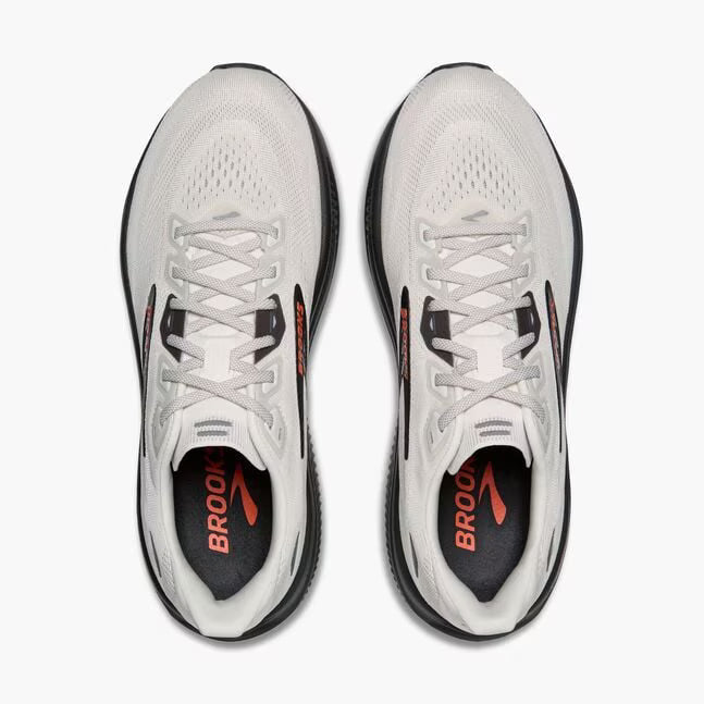 BROOKS MENS GHOST 18 - COCONUT/PEARL/TIGERLILY