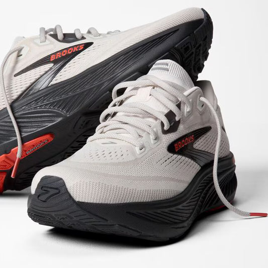 BROOKS MENS GHOST 18 - COCONUT/PEARL/TIGERLILY