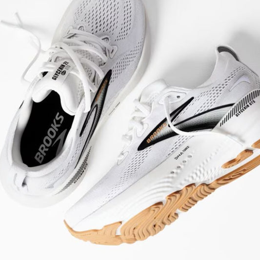 BROOKS WOMENS GLYCERIN 22 - White/Grey/Black