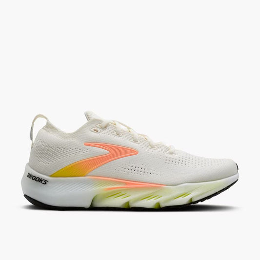 BROOKS WOMENS GLYCERIN FLEX - WHITE/PEACH