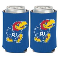 Kansas Jayhawk Simple w/ Logo 12 oz. Koozie