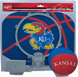 Kansas Jayhawks Rawlings Softee Basketball Hoop Set