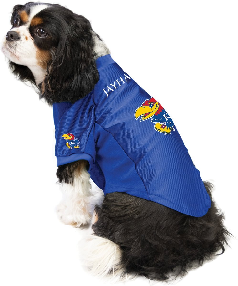 Kansas Jayhawks Dog/Cat Jersey - Blue w/ logo