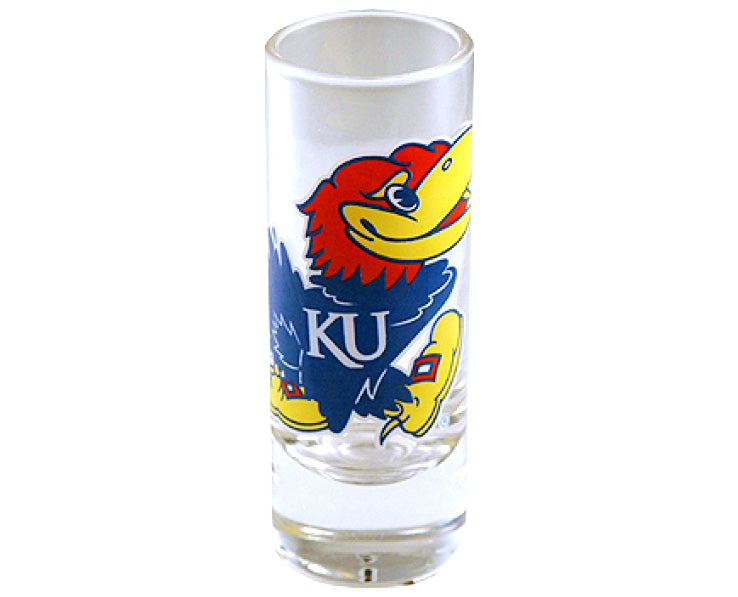 Kansas Jayhawks Shooter 2oz Glass