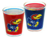 Kansas Jayhawks 2-Tone Shot Glass