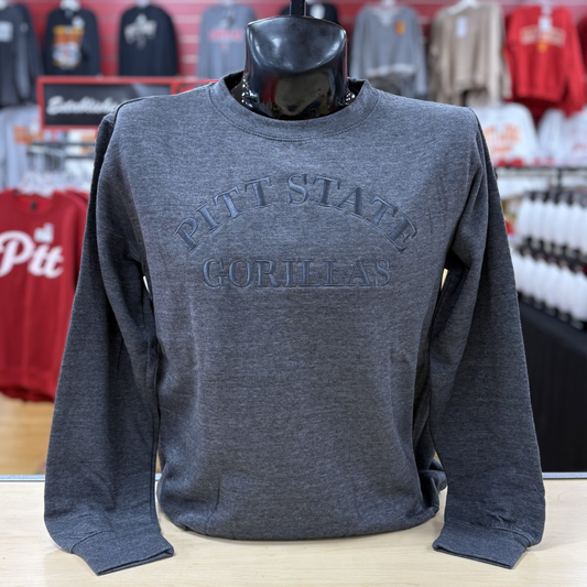 PSU 3D Tonal Crew- Charcoal