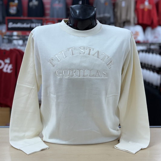 PSU 3D Tonal Crew- Cream