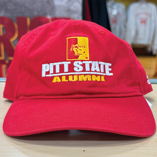 Pitt State Alumni Line Adidas Slouch Hat- Red