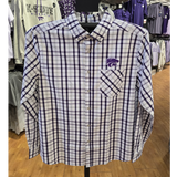 KSU TENDING BUTTON UP - WHITE