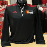 Adidas PSU 3 Stripe 1/4 Zip- Black/Red, Red/Black