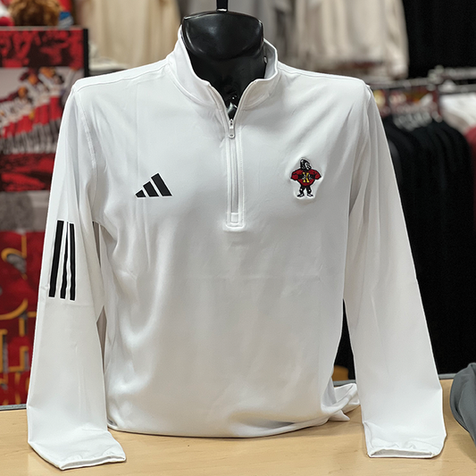 Adidas PSU 1950 3 Stripe 1/4 Zip- White/Black