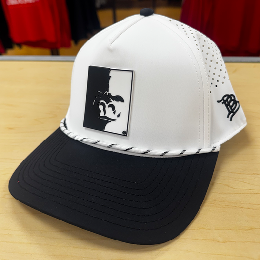 PITT STATE SPLITFACE BRANDED BILLS HAT - WHITE, STRIPE ROPE