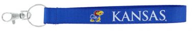 Kansas Jayhawk Wristlet Lanyard Keychain - Blue/Royal