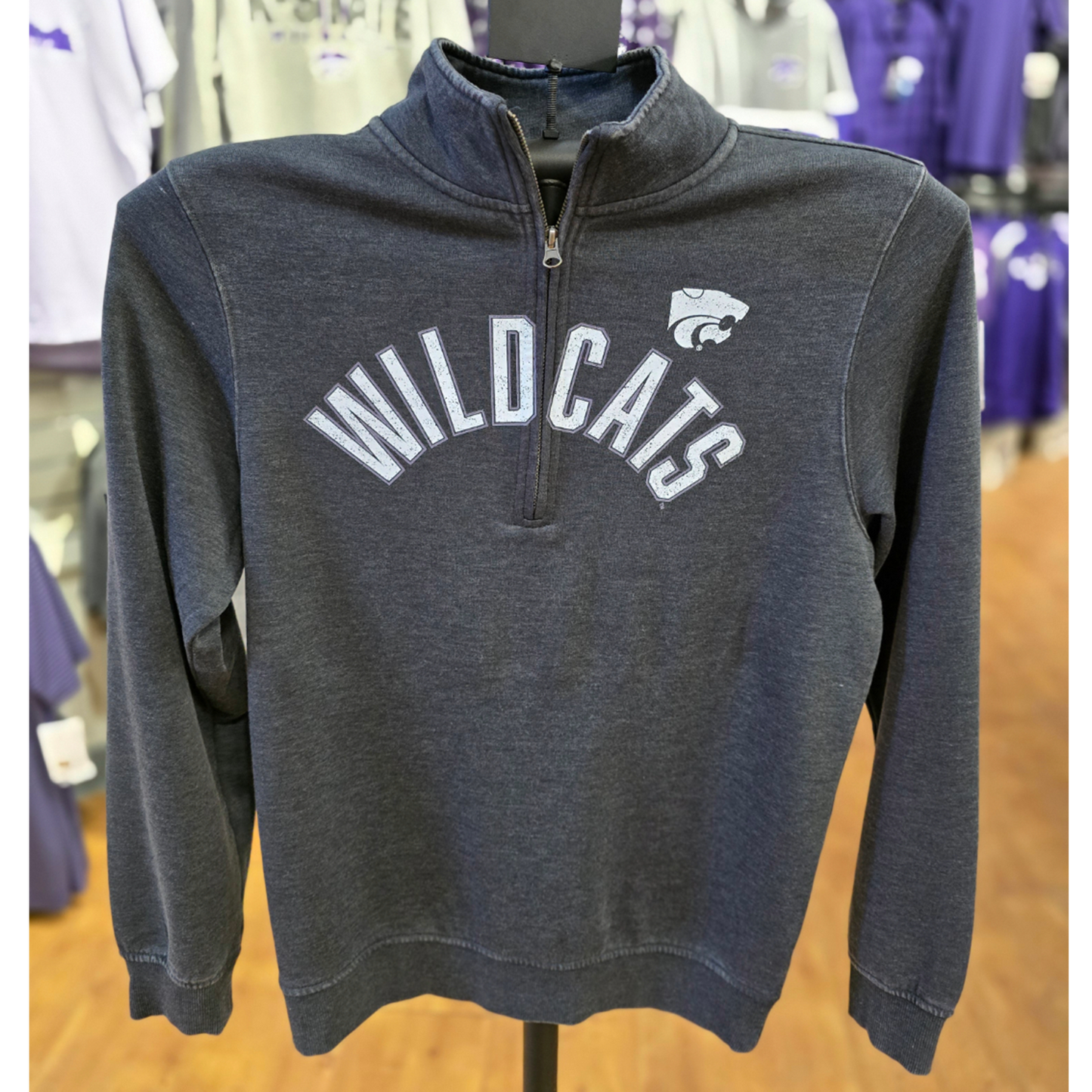 KSU VINT 1/4 ZIP - Charcoal