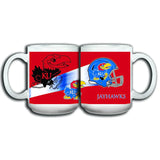 Kansas Jayhawks Football 15oz Mug