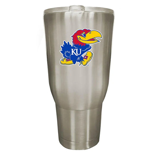 Kansas Jayhawks 32oz Decal Stainless Steel Tumbler