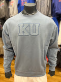 Kansas Jayhawks KU Drop Crew - Light Blue