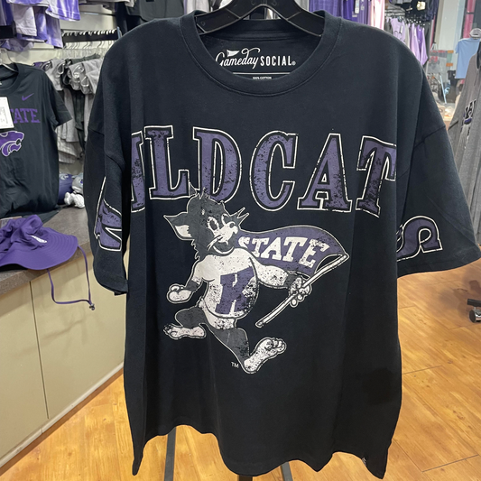 KSU Wildcats Tee- Black