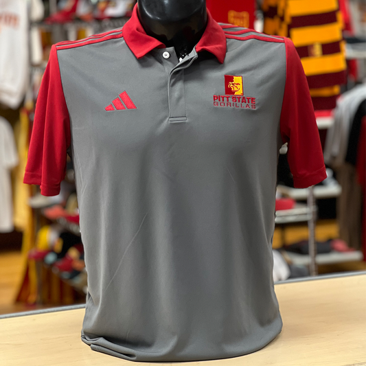 PSU Snape Polo- Grey/Red