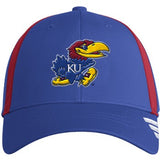 Kansas Jayhawks Adidas Coach Pack Adjustable Hat - Blue/Red