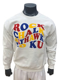 Kansas Jayhawks Rock Chalk Jayhawk Go KU Wave Crew - White