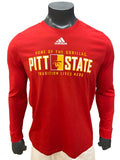 Adidas Pitt State Gorillas Tradition Lives Here Long Sleeve Tee - Red