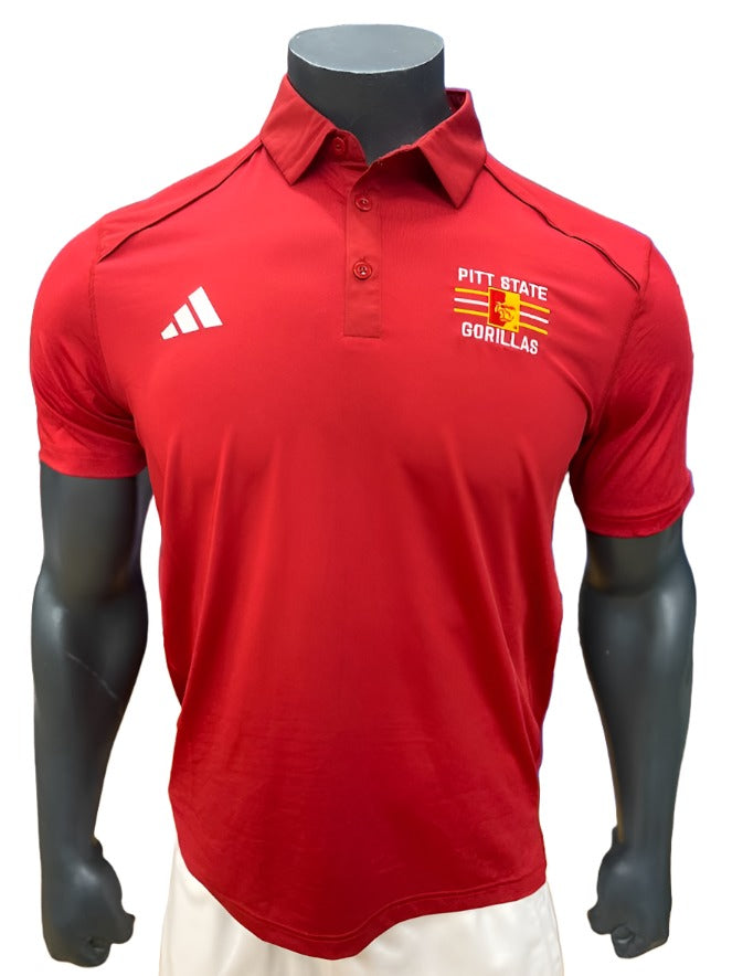 Adidas Pitt State Gorillas Classic Polo - Red