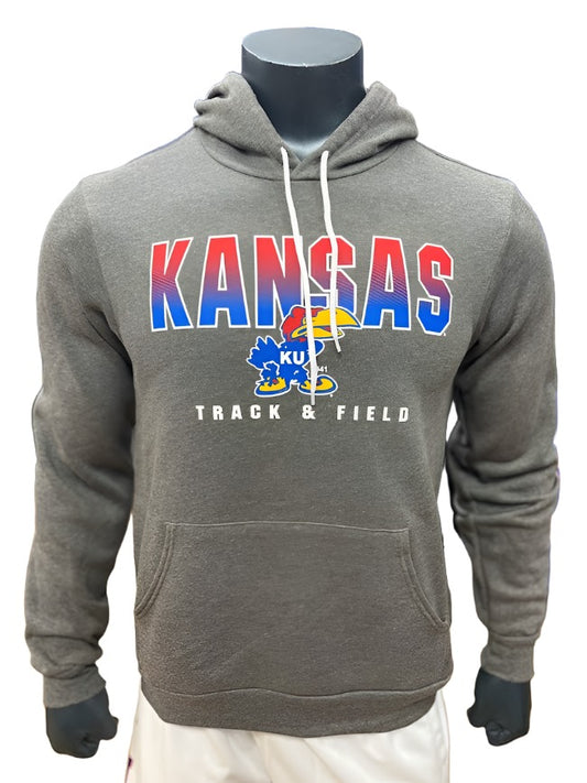 Kansas Jayhawks Track & Field Vault 1941 Bar Hoodie - Dark Grey