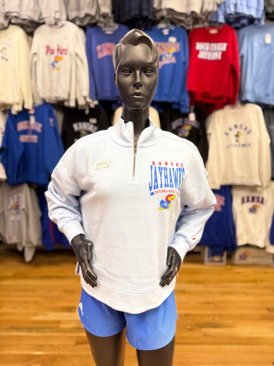 Kansas Jayhawks 1865 Women's 1/4 Zip - Cashmere