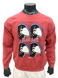 Kansas Jayhawks Vintage 1912 Squares Crew - Red