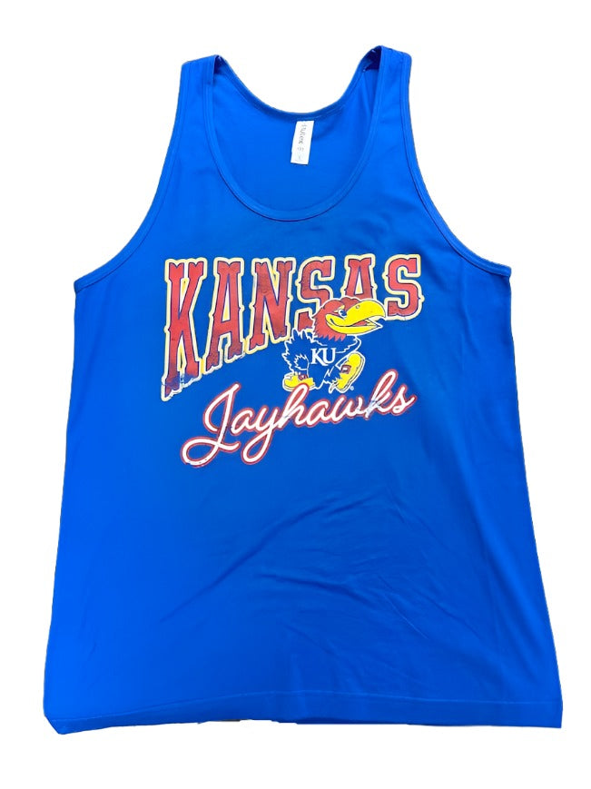 Kansas Jayhawks Classic Script Tank - Royal Blue