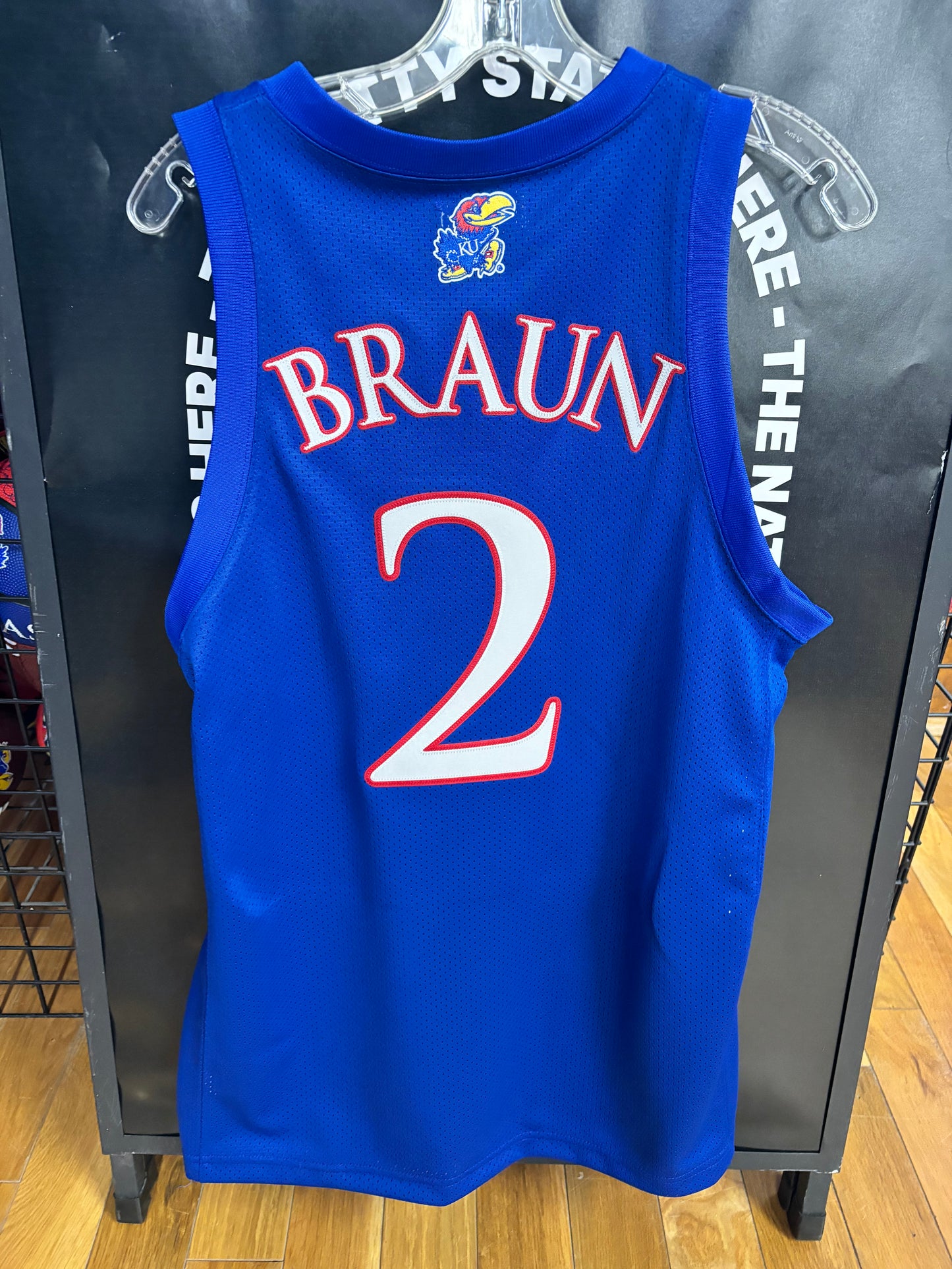 Kansas Jayhawks- Retro Brand-Braun #2 Jersey- Blue