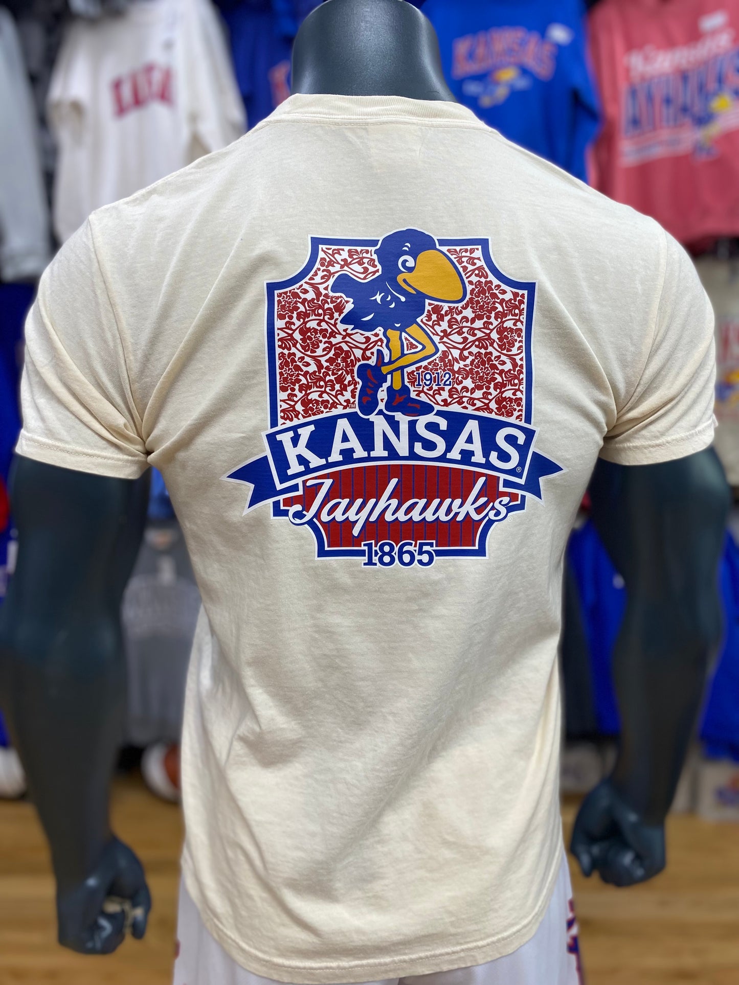 Kansas Jayhawks 1912 Floral Shield T-Shirt