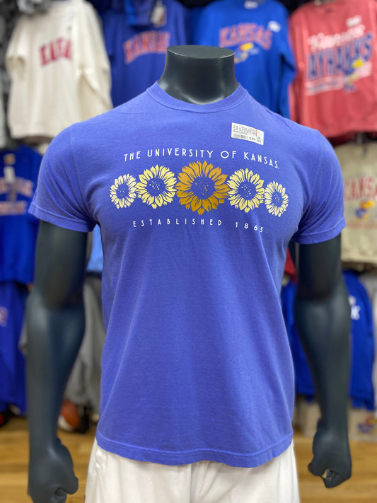 Kansas Jayhawks University of Kansas Sunflower T-Shirt