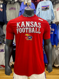 Kansas Jayhawks Tiffany Bar Football T-Shirt