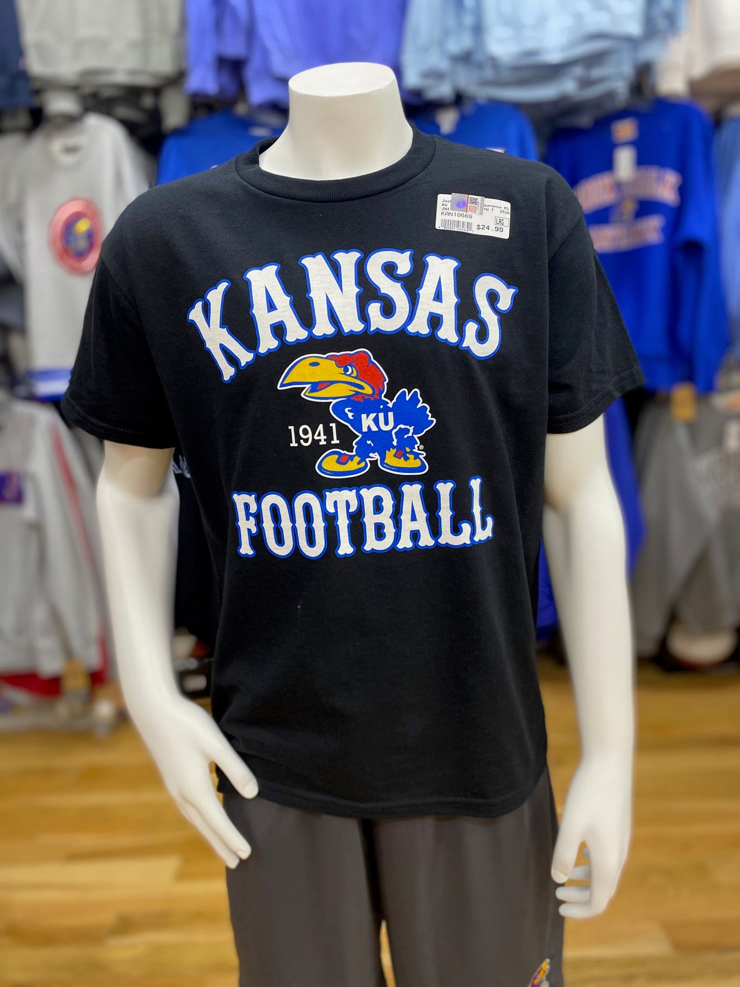 Kansas Jayhawks Youth Arch 1941 Football T-Shirt