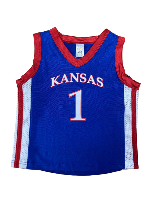 Kansas Jayhawks Basketball Toddler Jersey - Royal/Red/White