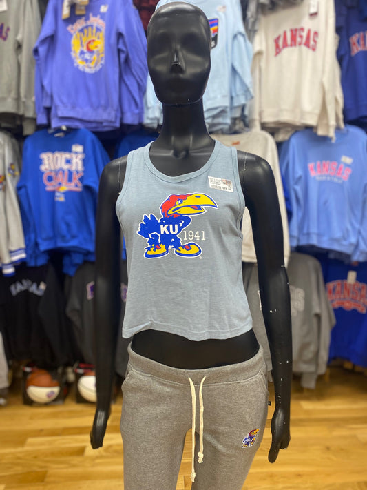 Kansas Jayhawks 1941 Festival Crop Tank