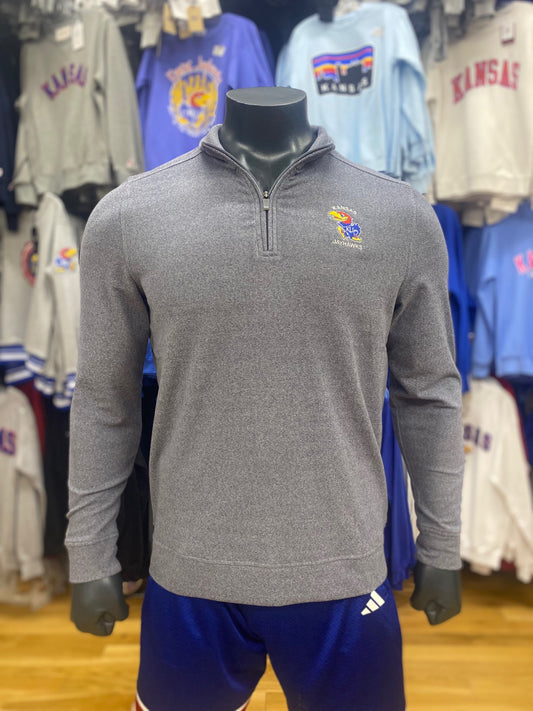 Kansas Jayhawks Mock Embroidered 1/4 Zip