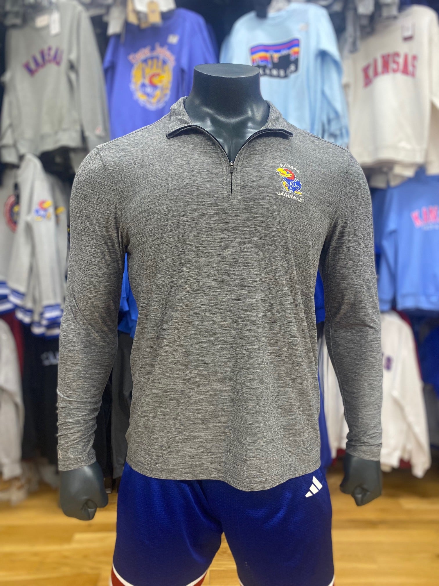 Kansas Jayhawks Hunk Embroidered 1/4 Zip – Jocks Nitch