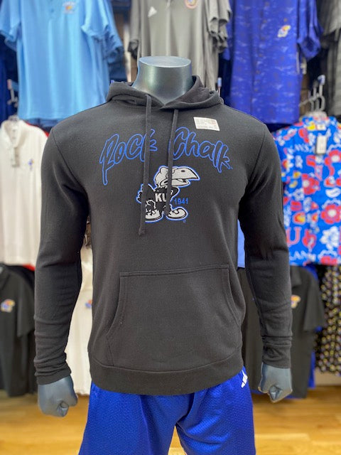 Kansas Jayhawks Rock Chalk 1941 Neon Hoodie