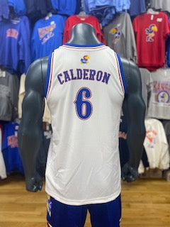 Kansas Jayhawks Samis Calderon #6 Basketball Jersey