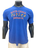 Kansas Jayhawks Rock Chalk Jayhawk Evolution Triblend T-Shirt - Royal Blue