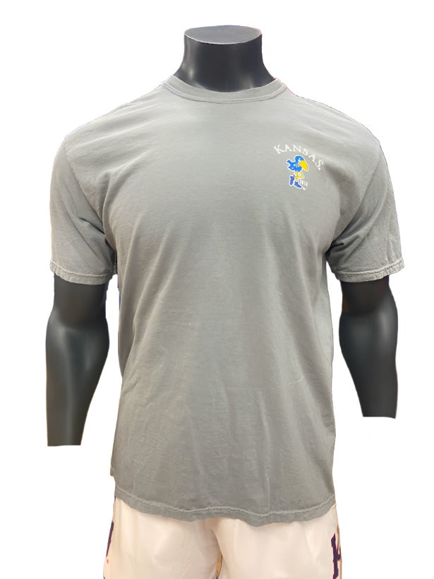 Kansas Jayhawks 1912 + Gameday Flag T-Shirt - Grey