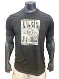 Kansas Jayhawks Marble 1920 KU Triblend T-Shirt - Black Frost